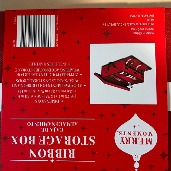 Merry Collapsable Ribbon Storage Box - Picture 10 of 11